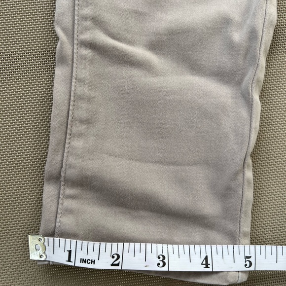 Genetic Women Stem Jeans Skinny Leg Flat Front Low Rise Khaki Size 27 - Picture 4 of 9